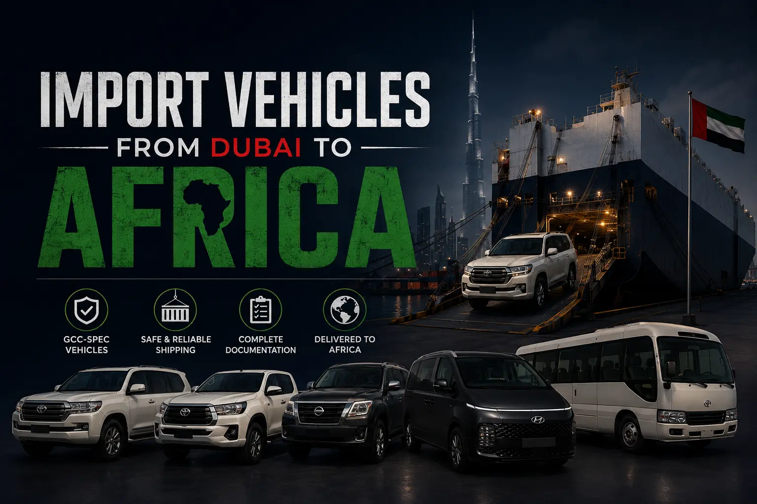 How to Import Vehicles From Dubai to Africa