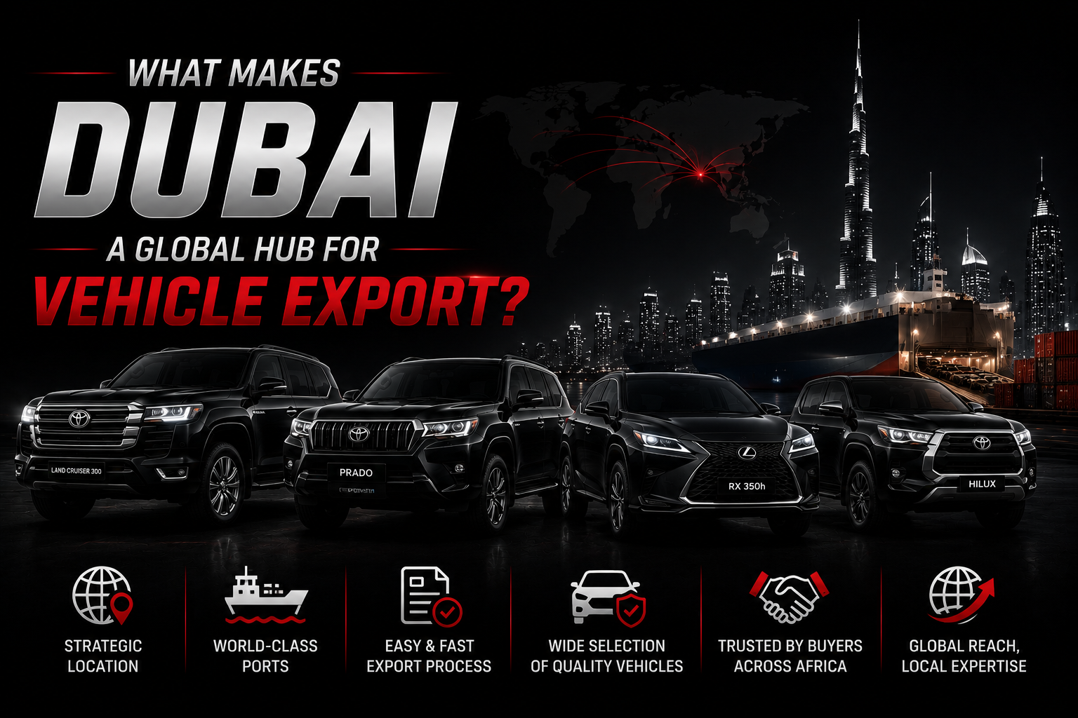 What Makes Dubai a Global Hub for Vehicle Export?
