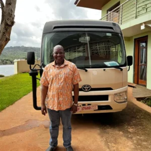 Happy customer after receiving exported vehicle from Dubai through Mobeen Auto Export