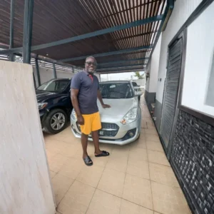 Happy customer after receiving exported vehicle from Dubai through Mobeen Auto Export