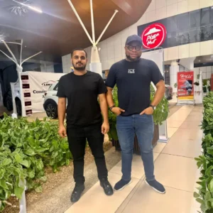 Happy customer after receiving exported vehicle from Dubai through Mobeen Auto Export